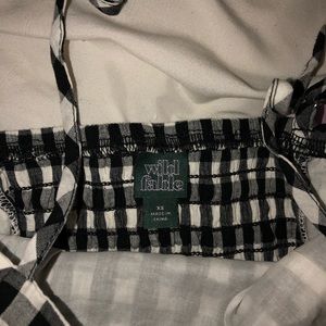 plaid cropped tank top